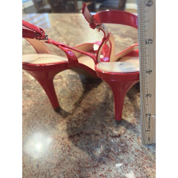Marc Fisher  Red Patent Peep Toe Heels Women's Size 8   4” heel.  Festival - Picture 5 of 12